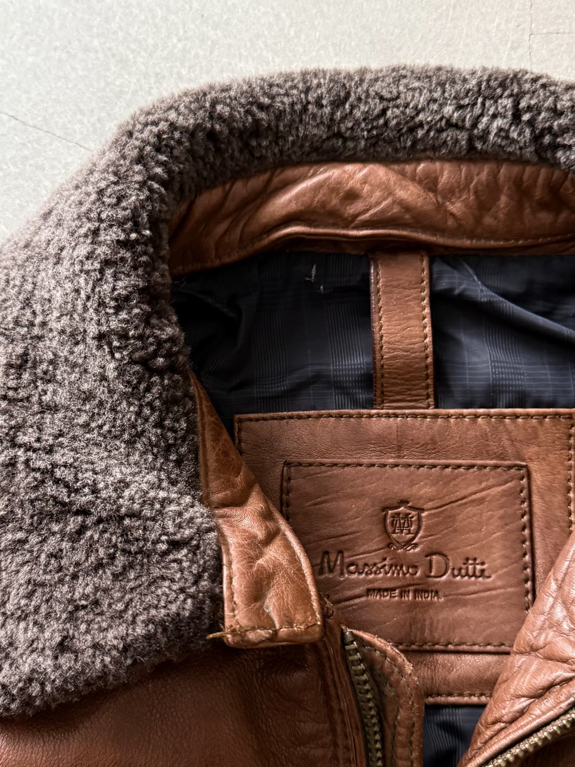 Massimo Dutti Cowhide Bomber Jacket 상품이미지5