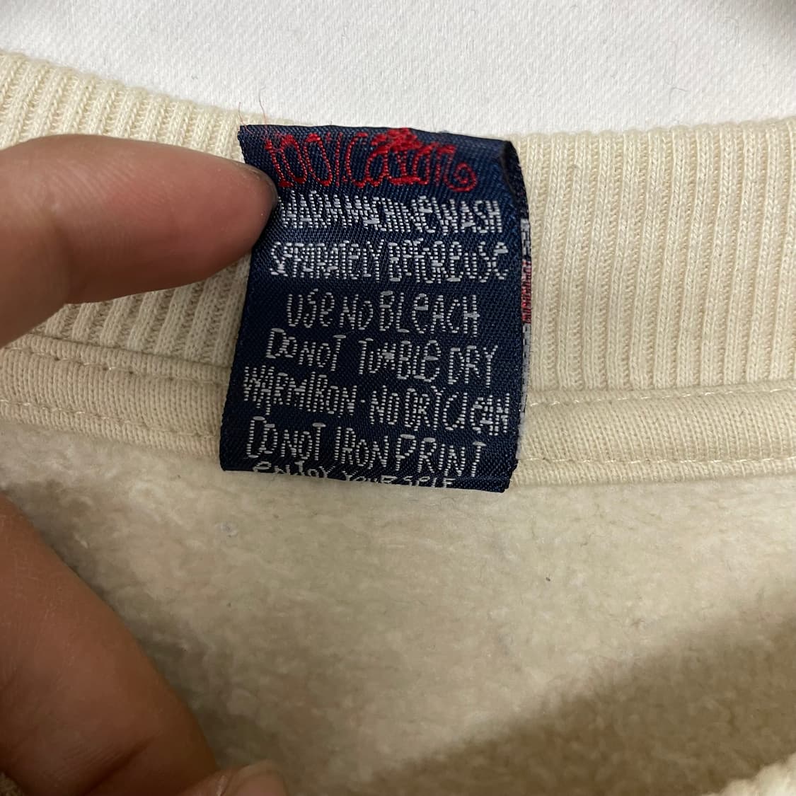 스투시 90s 올드스쿨 스펠 로고 맨투맨 상품이미지4