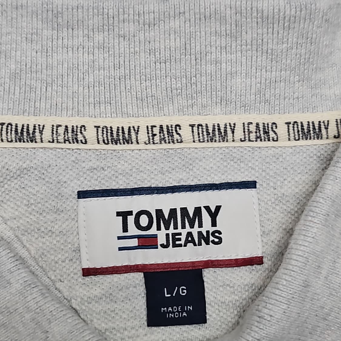 타미진스 로고 포인트 반팔 카라티 L 상품이미지3