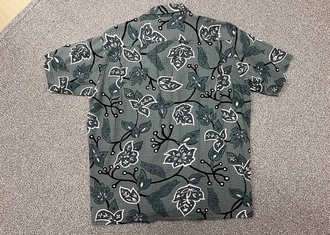 90s 스투시 stussy 플라워 패턴 하와이안 반팔 셔츠 남방 상품이미지2