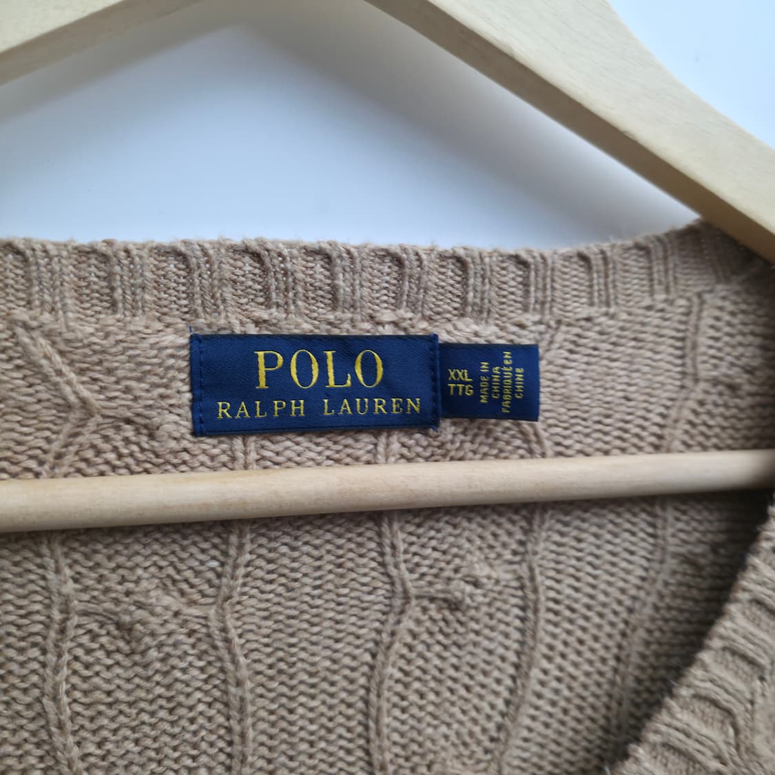 [XXL] 폴로 랄프로렌 케이블 니트 베이지 상품이미지5