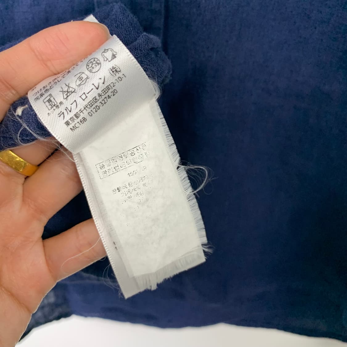 폴로 랄프로렌 신형 네이비 옥스포드 셔츠 상품이미지5