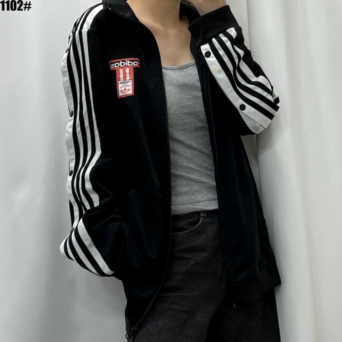 아디다스 사이드버튼 져지집업 상품이미지2