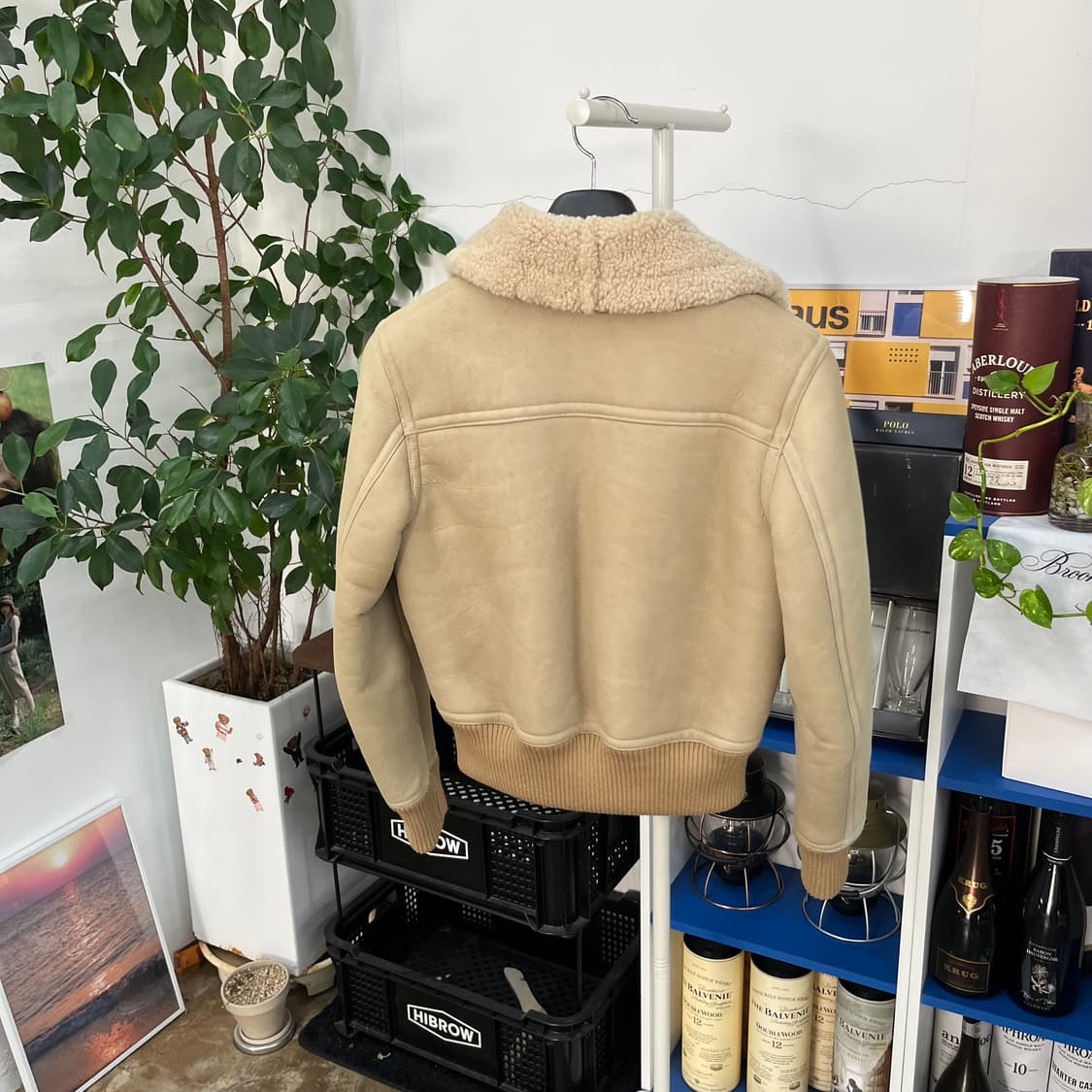 산드로 우먼 리얼 레더 무스탕 2 상품이미지4