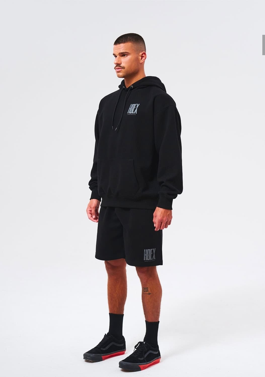 에이치덱스 크랙 프린티드 후드 셋업 상품이미지3