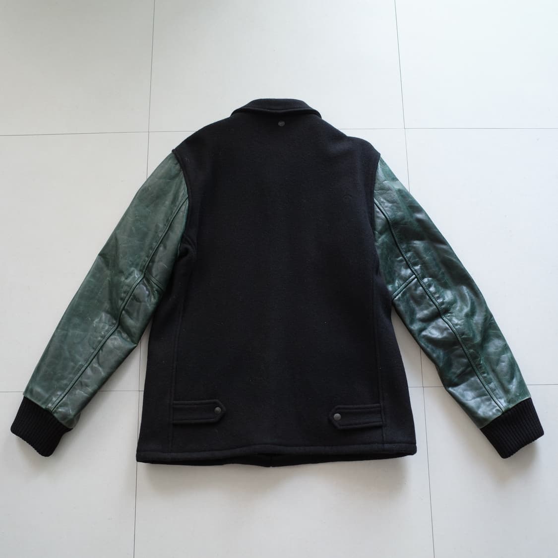 00s 쇼트 퍼펙토 울레더 바시티자켓 USA 상품이미지7