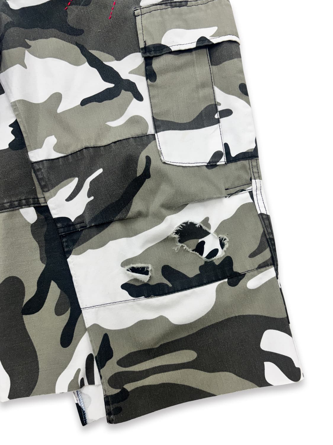 Distressed Sashiko Snow camo Bermuda _ 2 상품이미지6