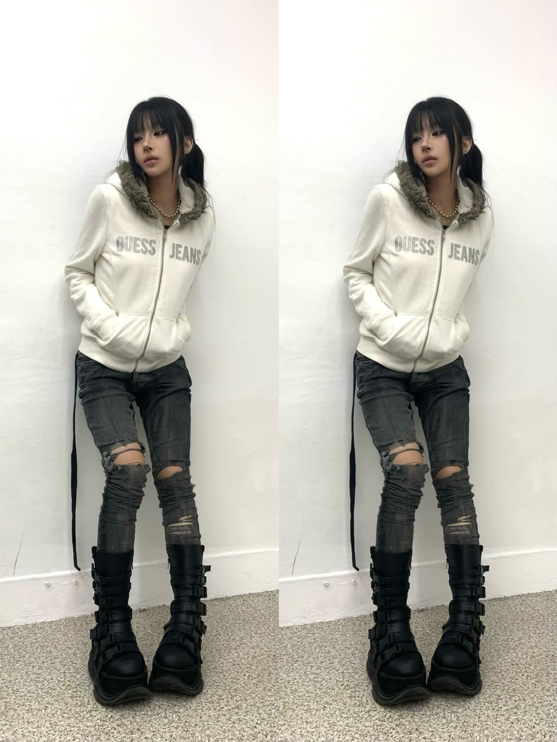 Guess 00s wolfjo hoodie   상품이미지2