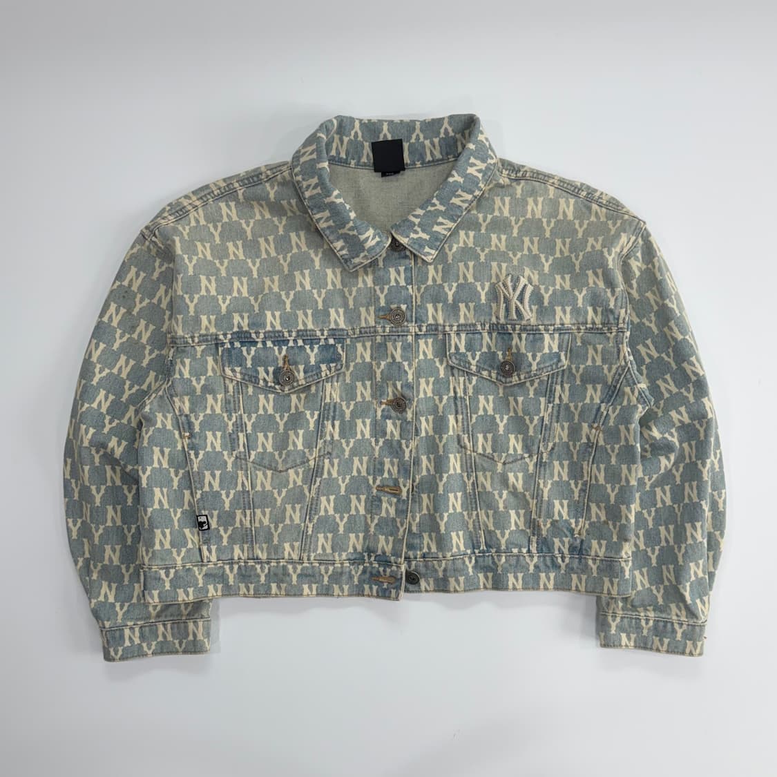 Mlb 엠엘비 ny 모노그램 데님 자켓  상품이미지3