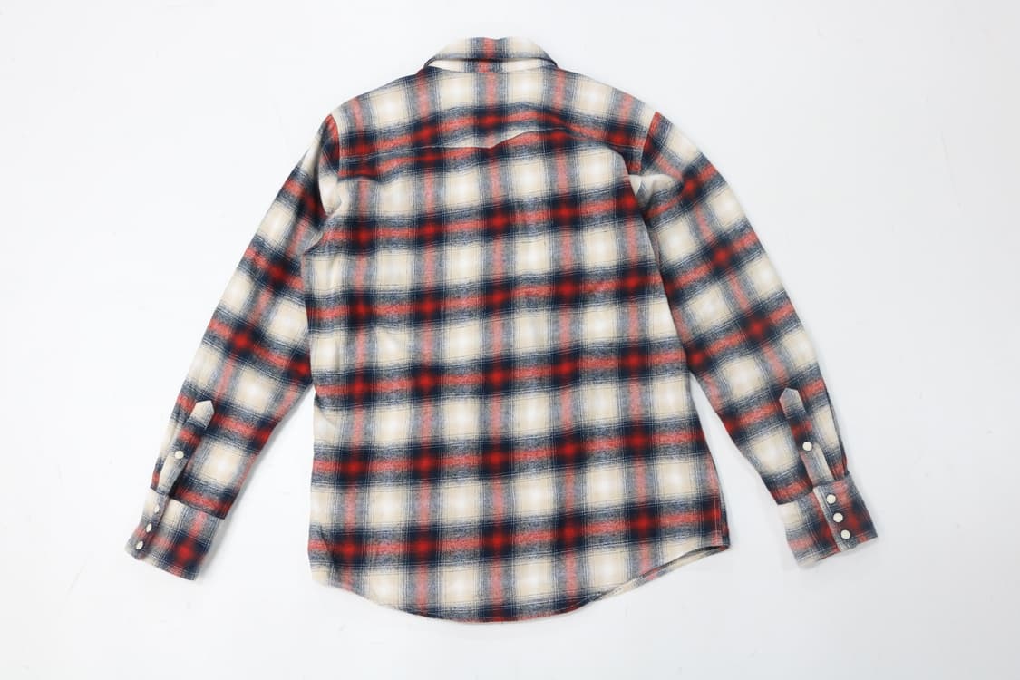 BACK NUMBER 백넘버 빈티지 웨스턴 체크 플란넬 셔츠 (M) 상품이미지8