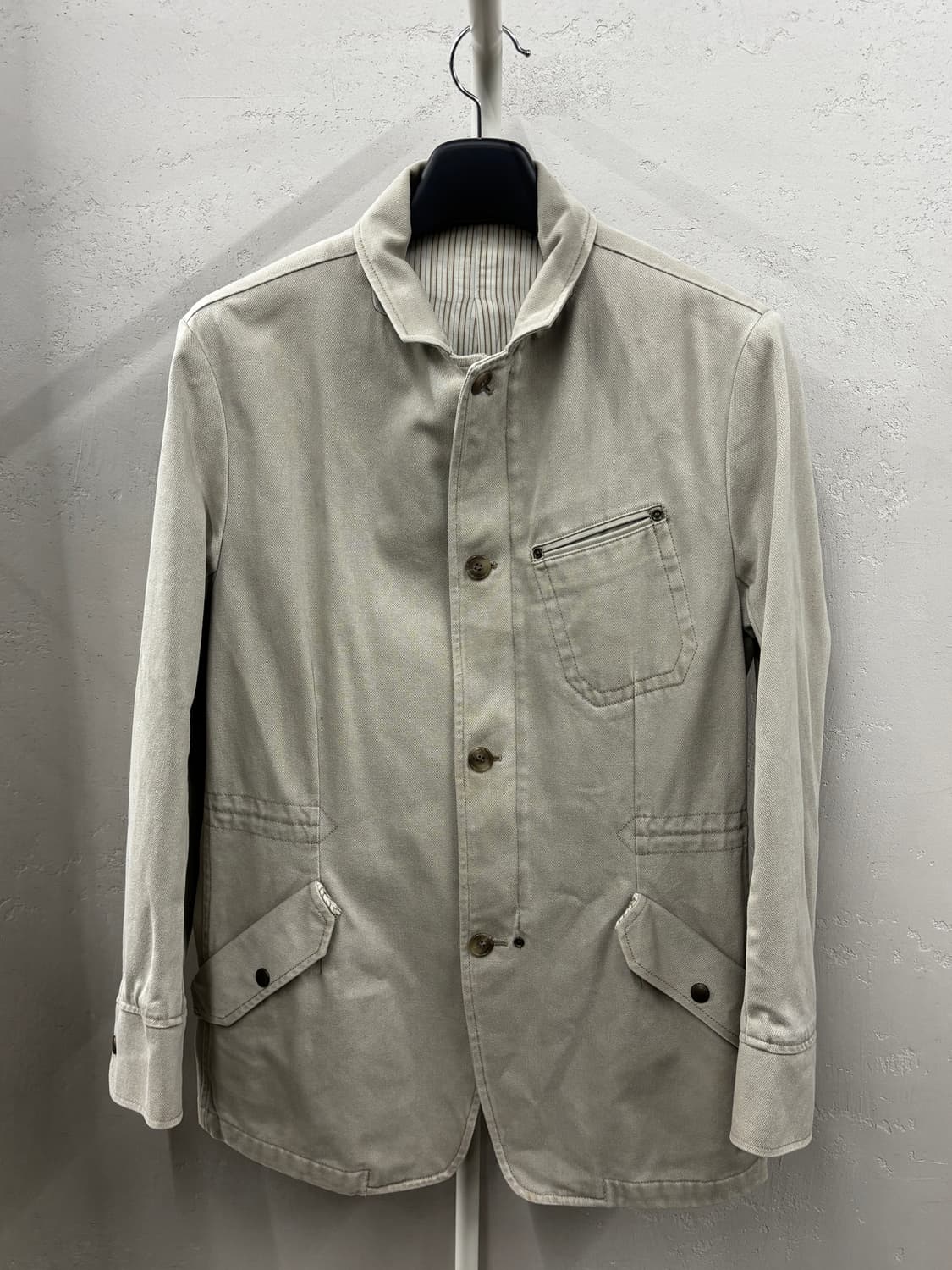 무슈 니콜 코튼 자켓 라이트 베이지 L 상품이미지2