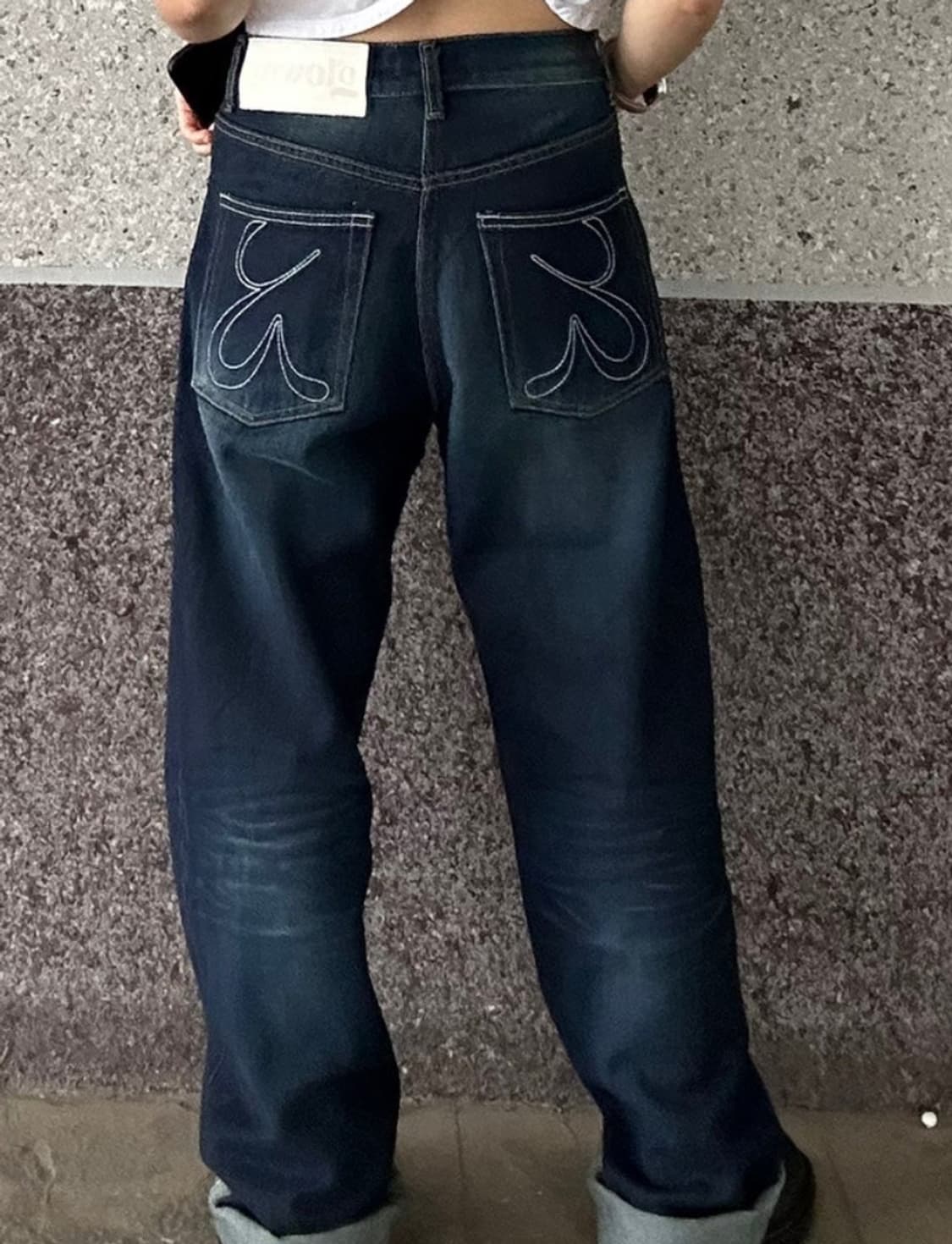 글로니 93 MID-RISE LOOSE FIT JEANS (INDIGO) 상품이미지2