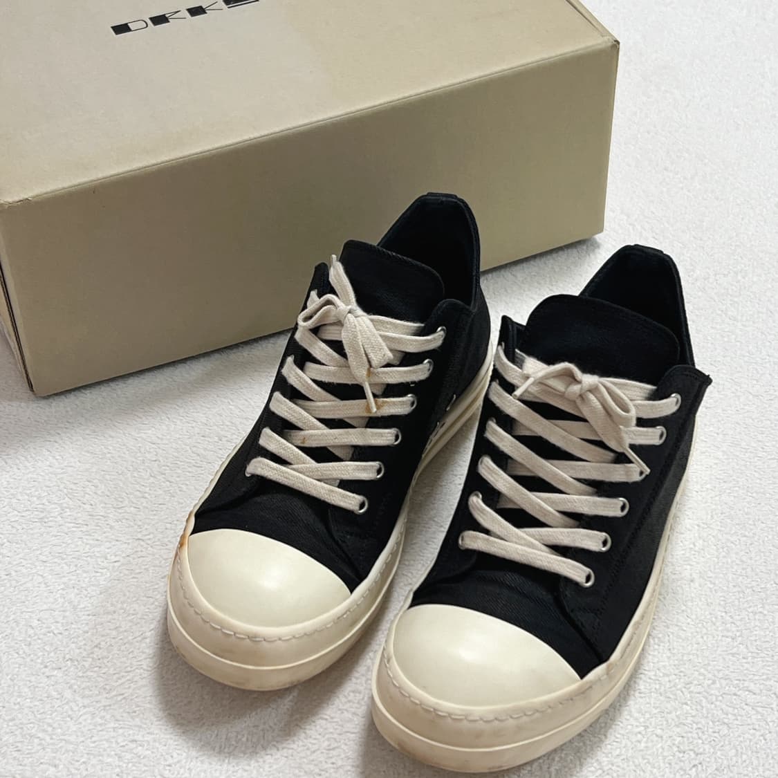 릭오웬스 16SS 다크쉐도우 컨버스 로우 왁스 코팅 상품이미지3