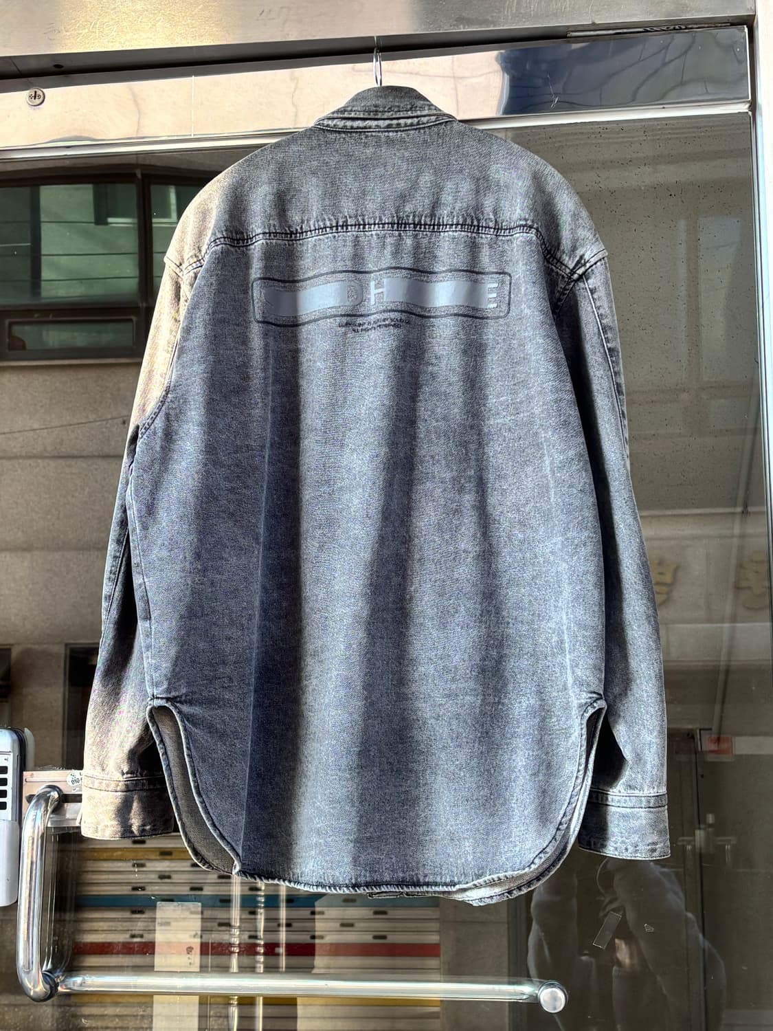 솔리드 옴므 빽로고 셔츠 자켓 상품이미지5