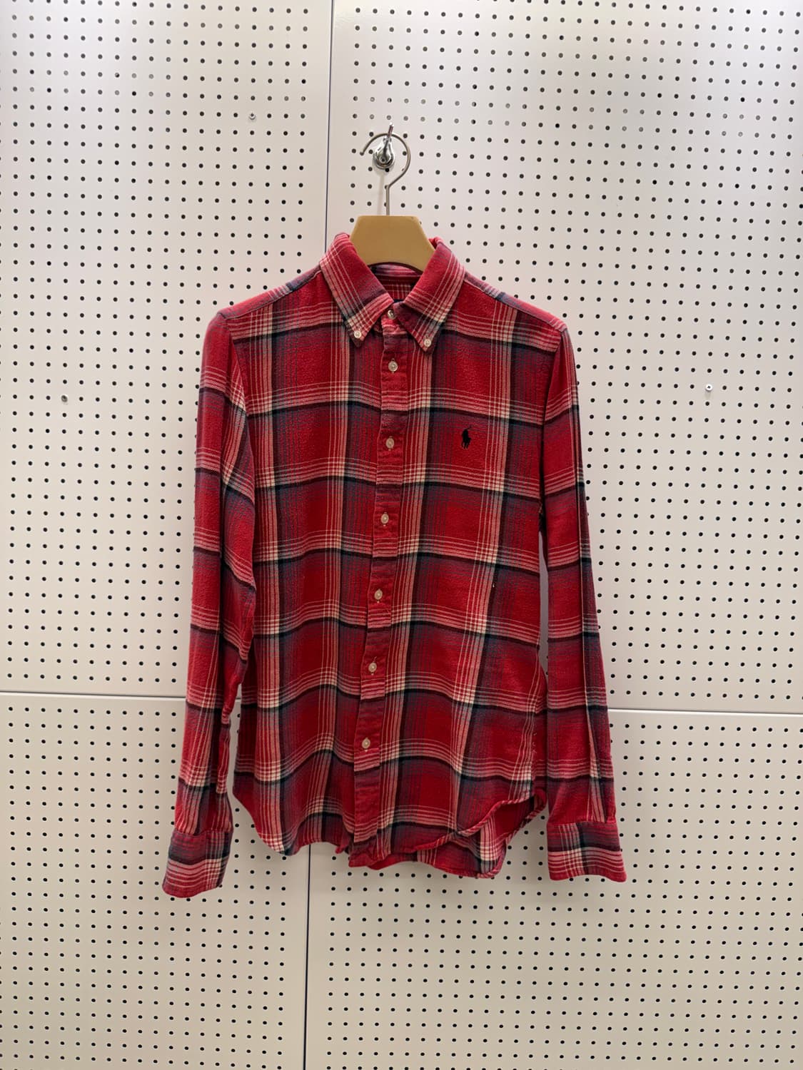 폴로 랄프로렌 레드 체크 플란넬 셔츠 U1640 상품이미지2