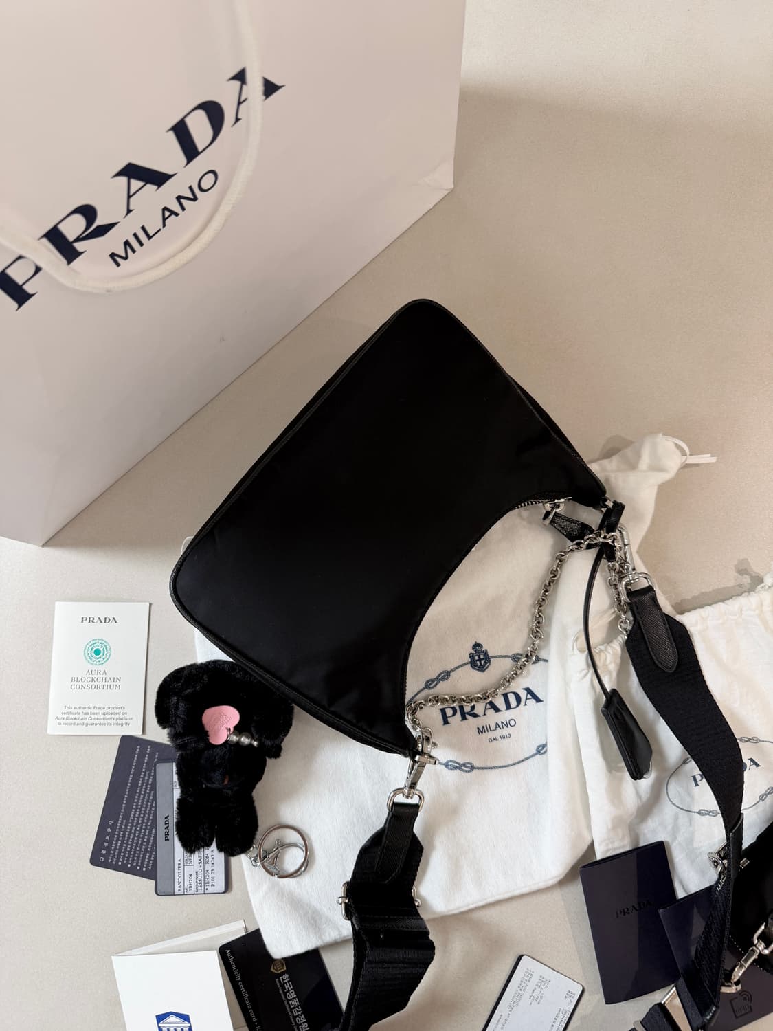 정품 프라다 리에디션 호보백  상품이미지4