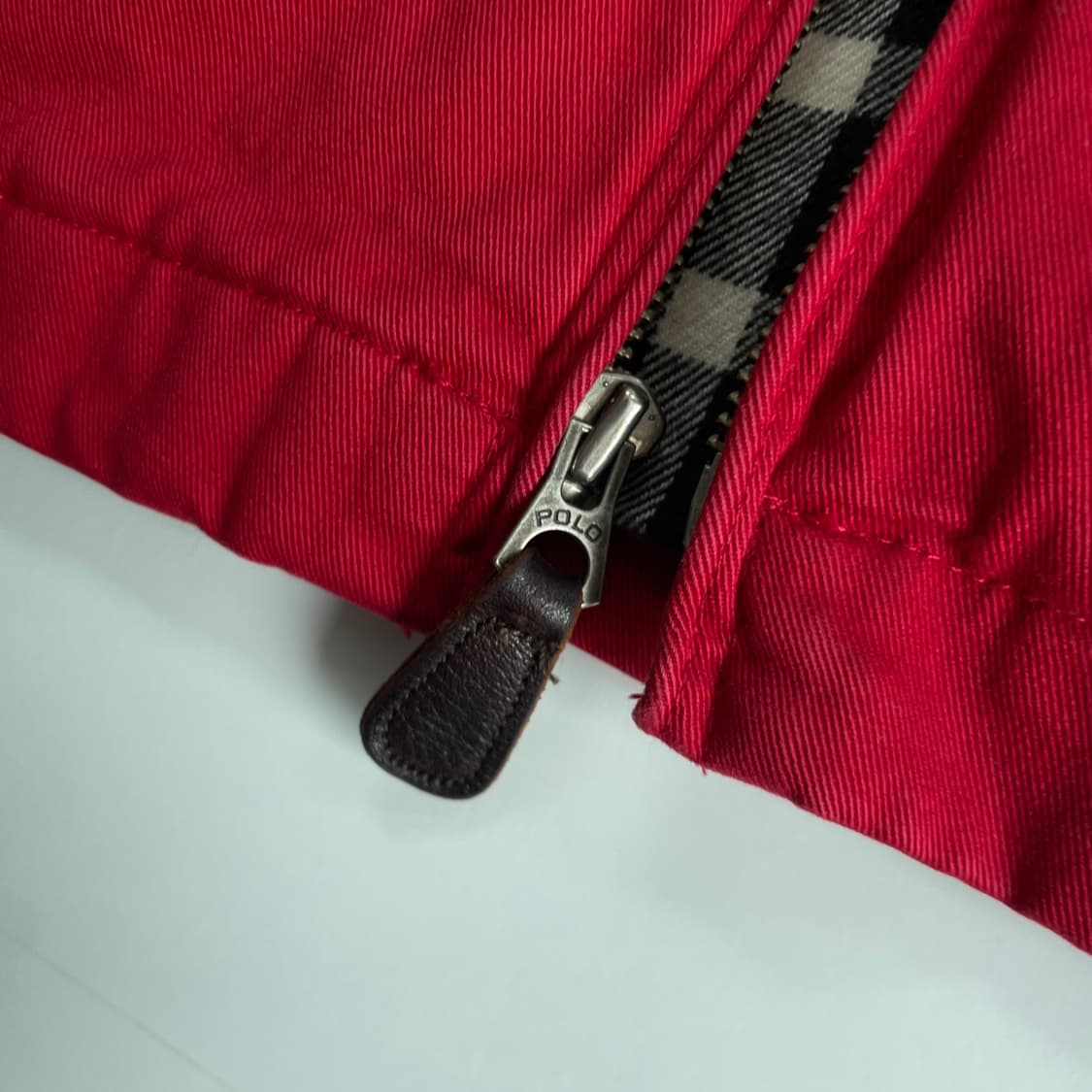 Polo  폴로 랄프로렌 90,s 레드 코튼 해링턴 자켓 상품이미지4