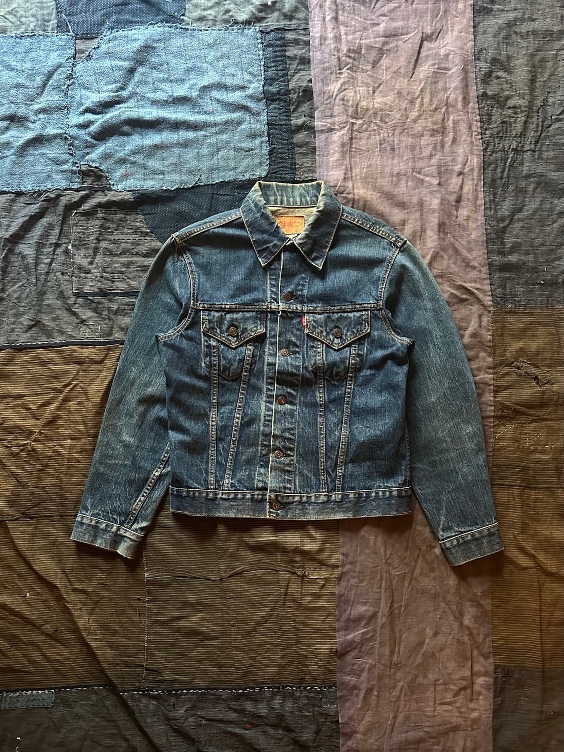 60s USA Levis 70505 Big E Denim Jacket 상품이미지1