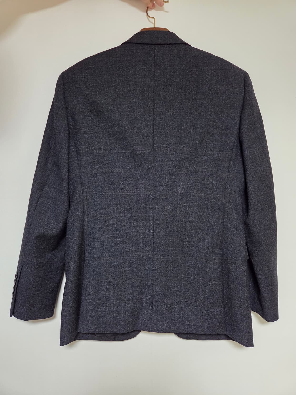 타운젠트 차콜그레이 체크패턴 정장 95사이즈 상품이미지2