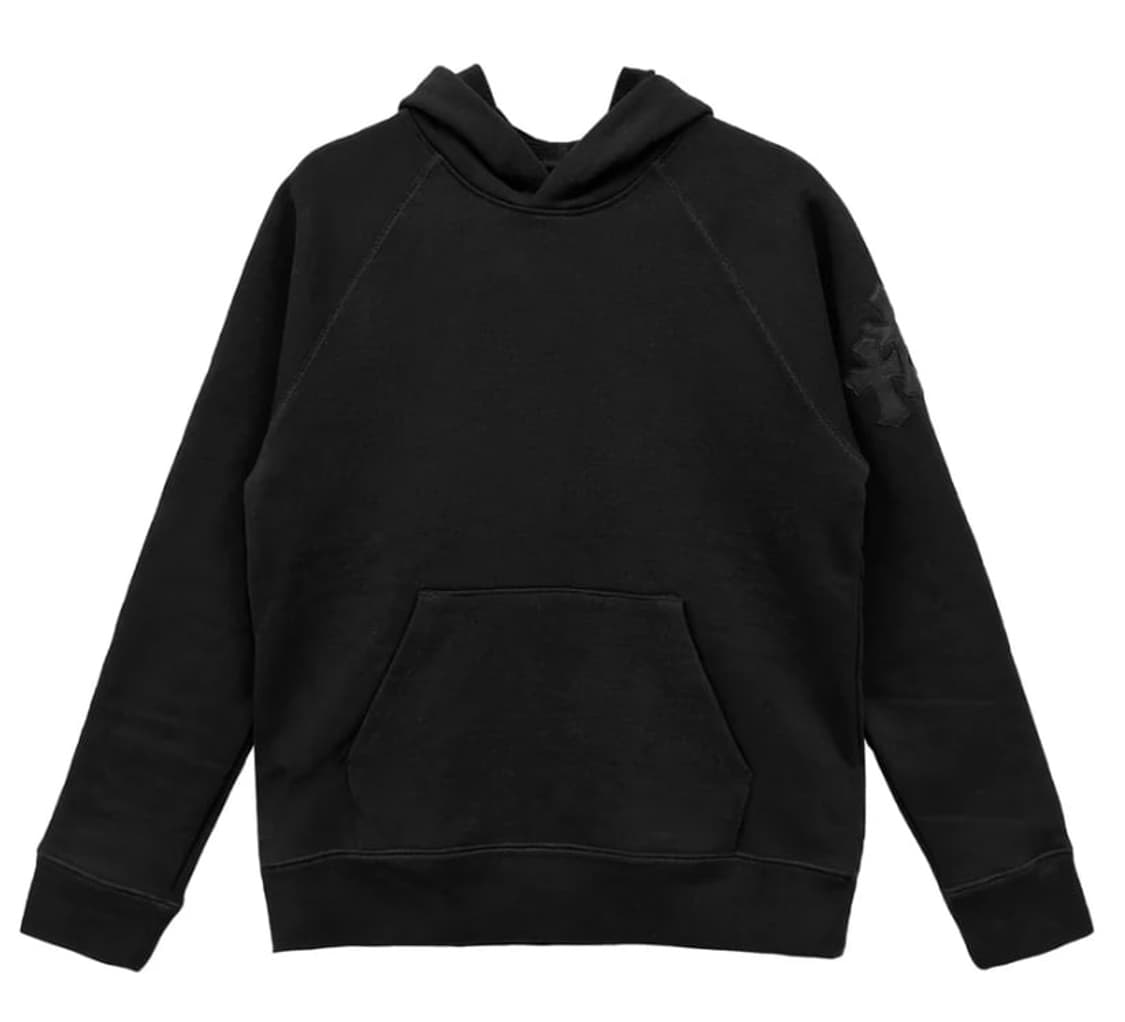 크롬하츠 트리플 크로스 가죽패치 풀오버 후드 상품이미지4