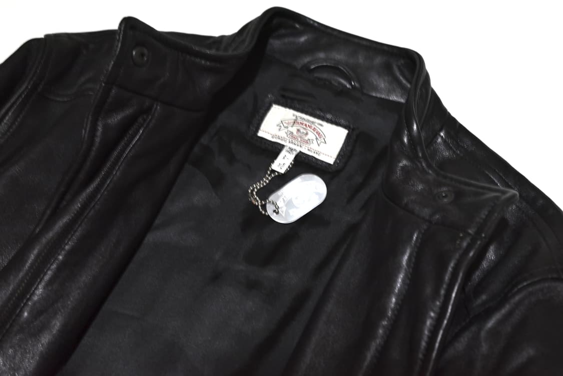 Armani jeans 90s leather padded coat 상품이미지4