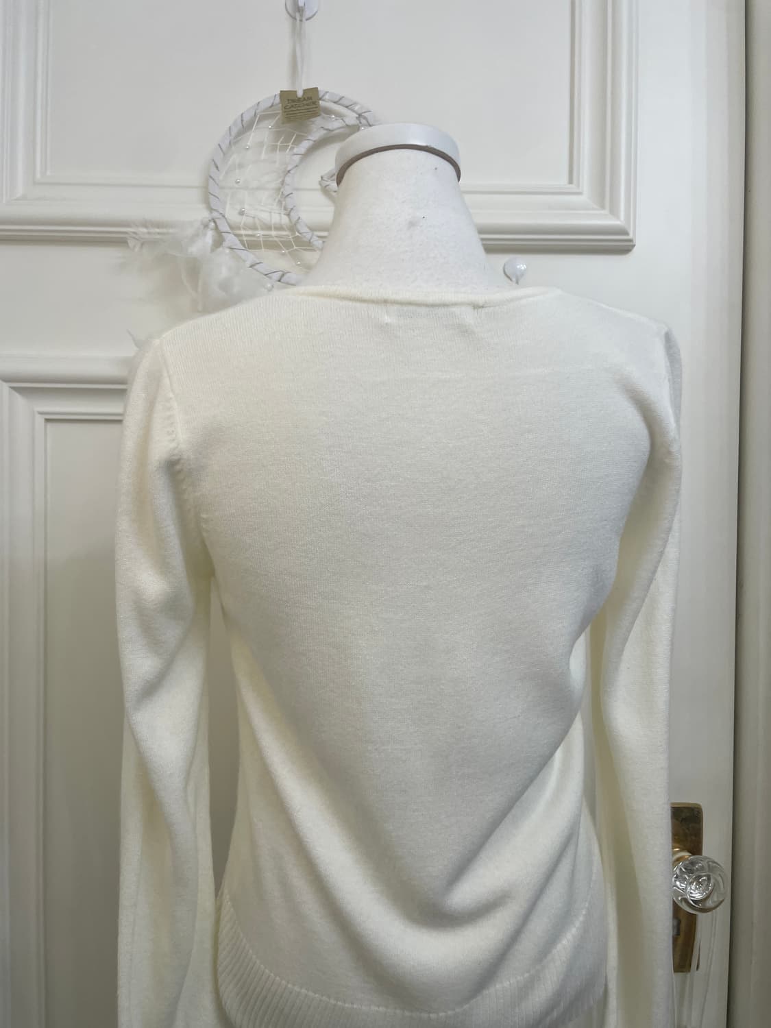 ivory basic pearl button cardigan 상품이미지4