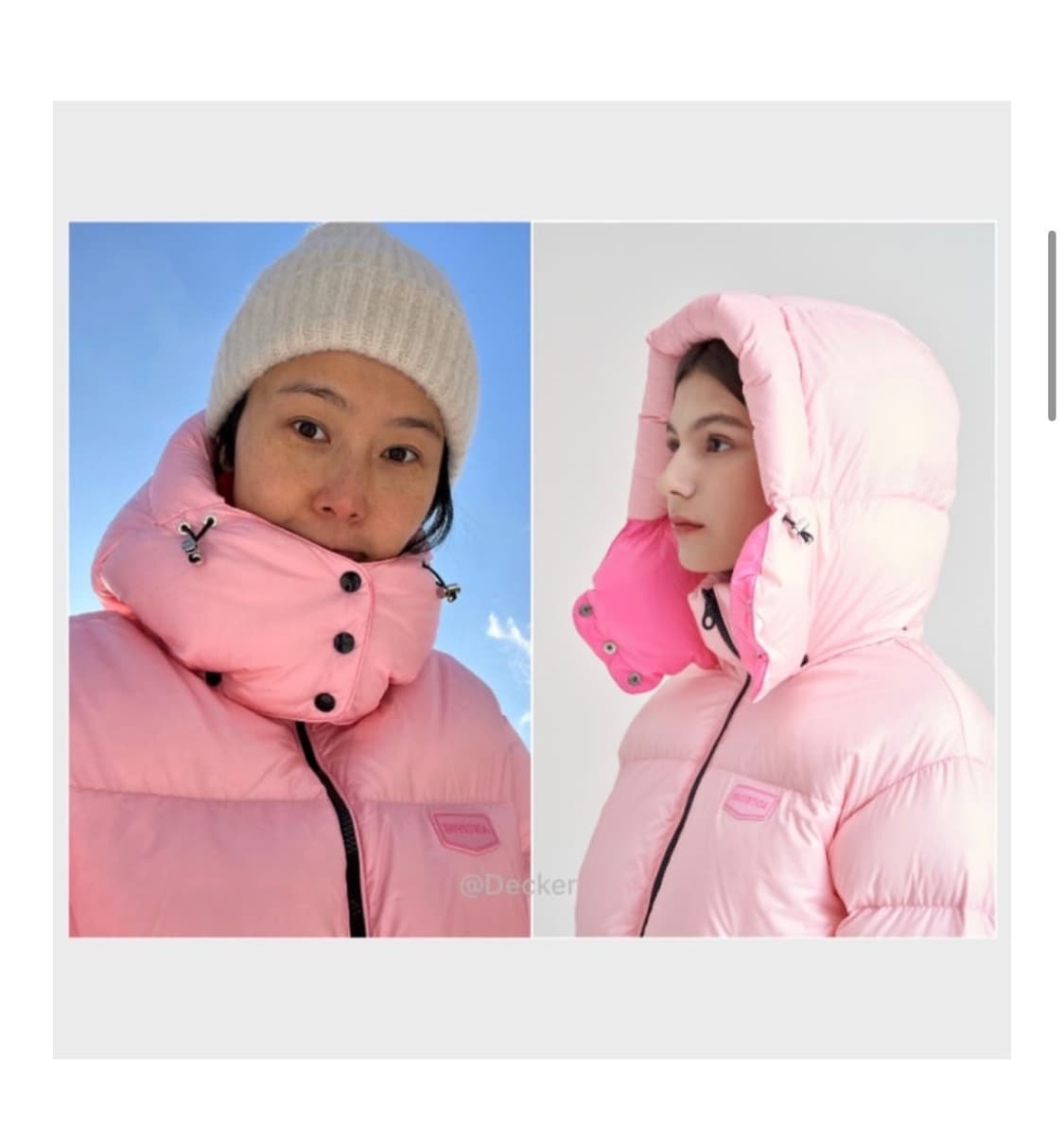 듀베디카 디아데마 블랙 크롭 패딩 IT42 상품이미지3