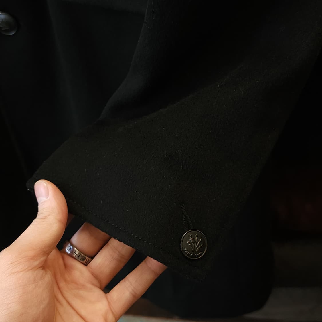 랙앤본 울 싱글 코트 밀리터리 블랙 슬림핏 코트 40 상품이미지7