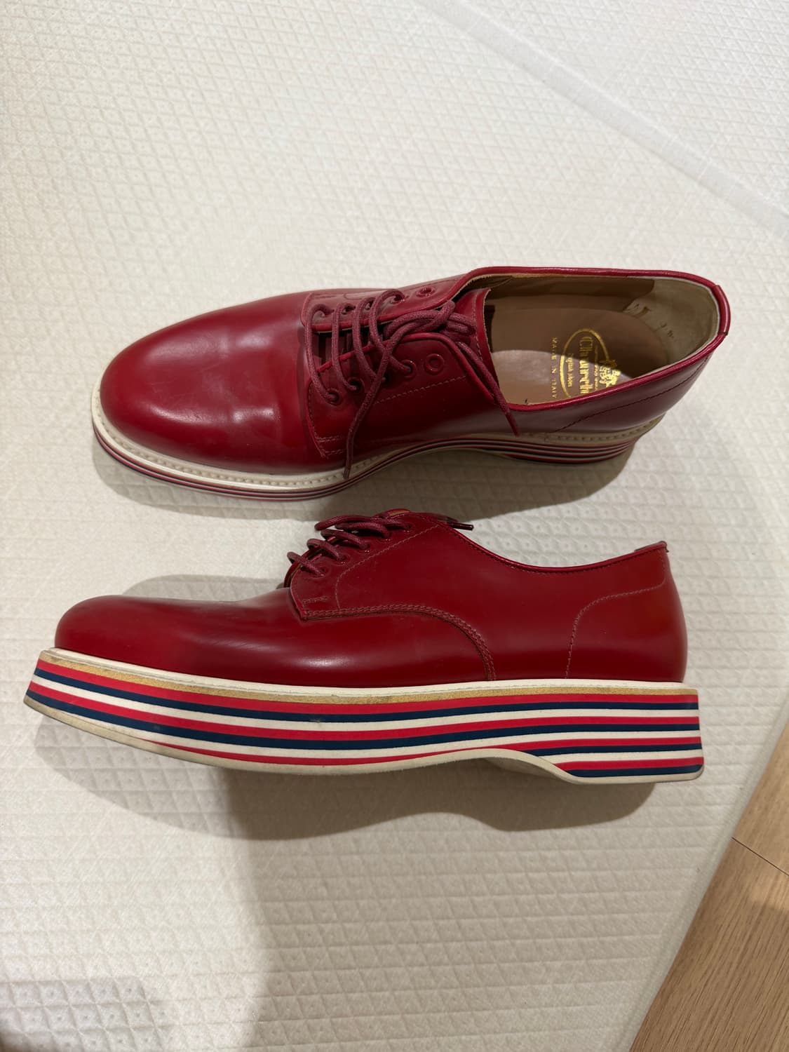 처치스 옥스퍼드화 레드 상품이미지1