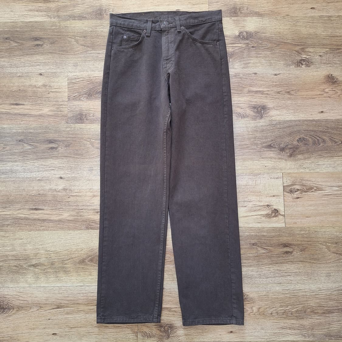 90s 미제 빈티지리바이스 565 오렌지탭 브라운 W31L34 상품이미지2