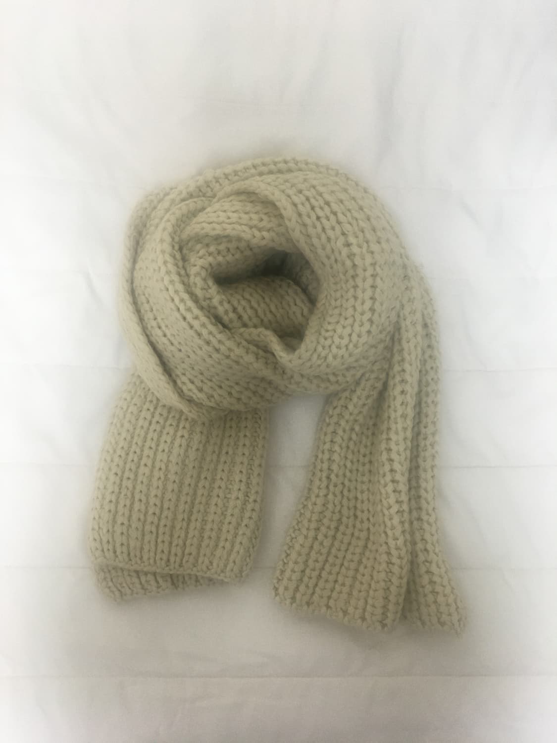 빈티지 아이보리 니트 목도리 상품이미지1