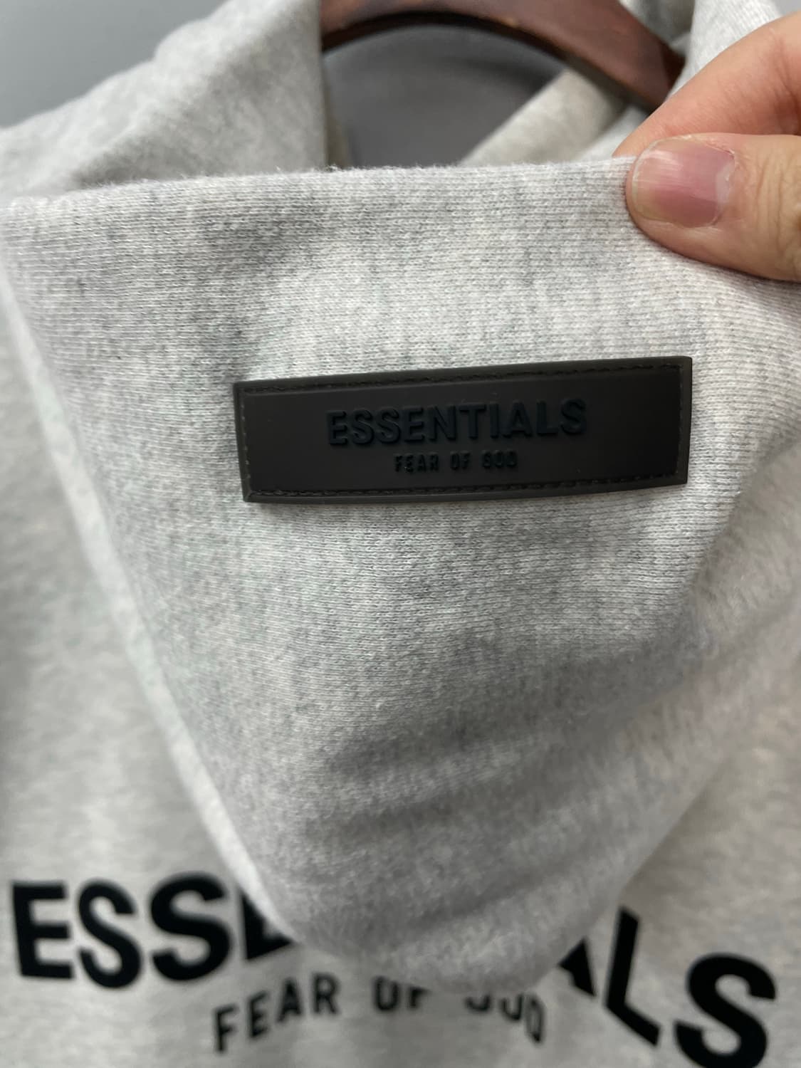 에센셜 백로고 기모 후드티 H1827 상품이미지6