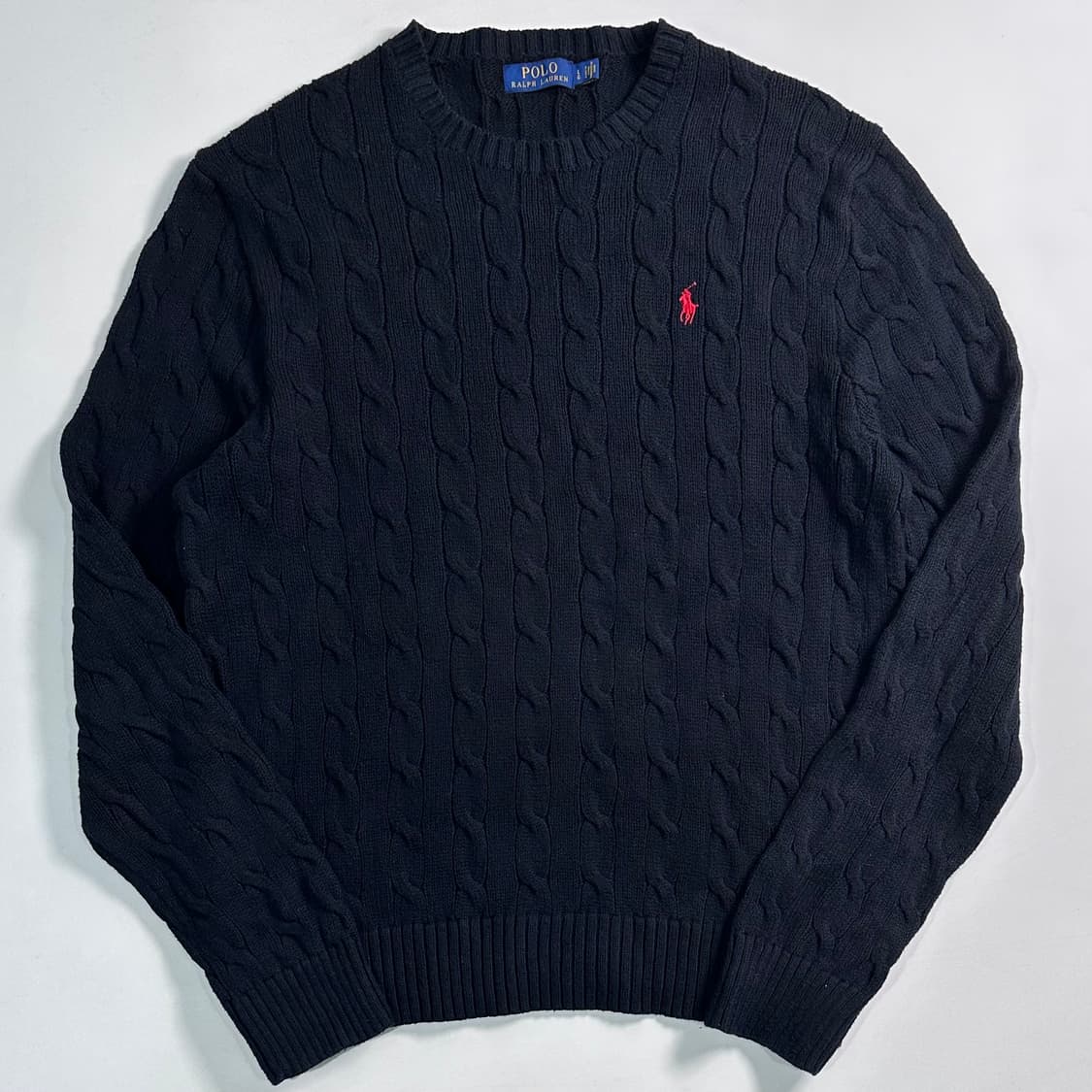 폴로 랄프로렌 블랙 케이블 니트 상품이미지1