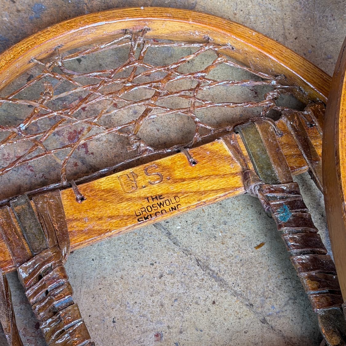 1945s WWII 미국 Groswold 고래힘줄 설피 상품이미지3