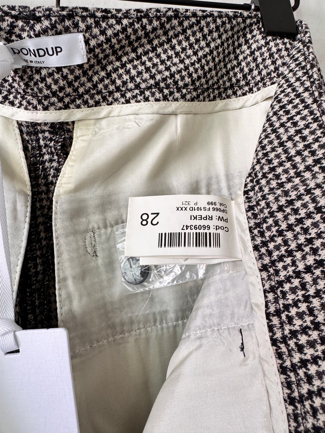 텍있는 새상품 DONDUP 여성 체크 바지made in ITALY28사이 상품이미지4