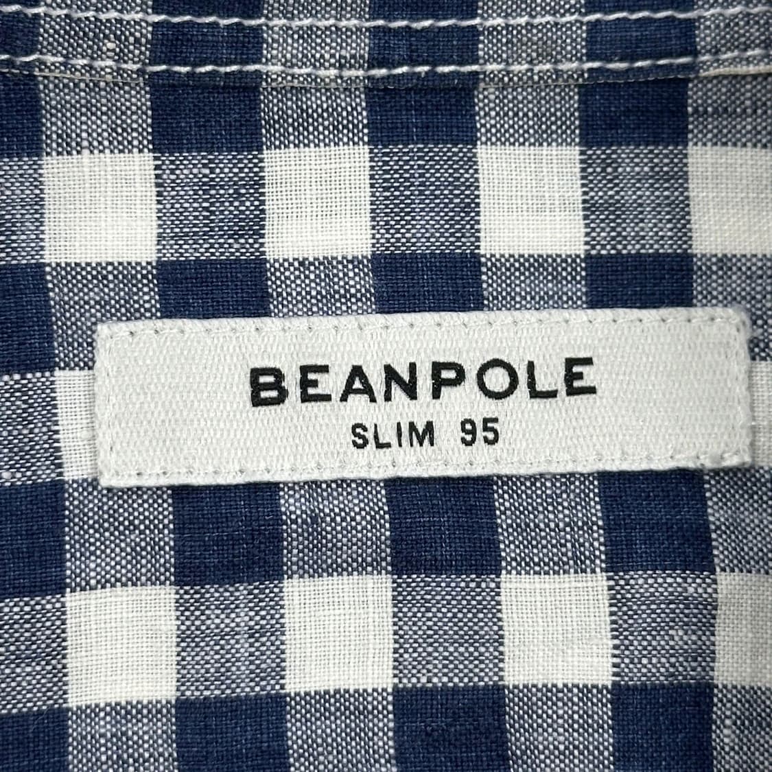 빈폴 클래식 슬림 린넨 체크셔츠 (M) 상품이미지6