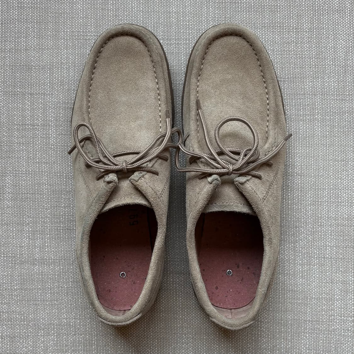 [8.5D] USA EASTLAND 카키 스웨이드 모카신 상품이미지8