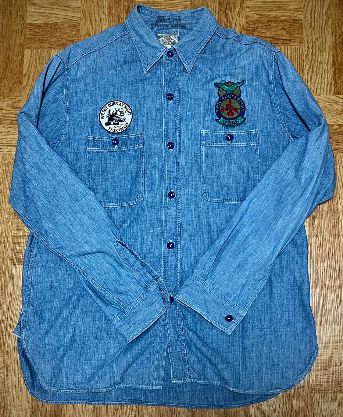 BUZZ RICKSON'S CUSTOM CHAMBRAY SHIRT 상품이미지1