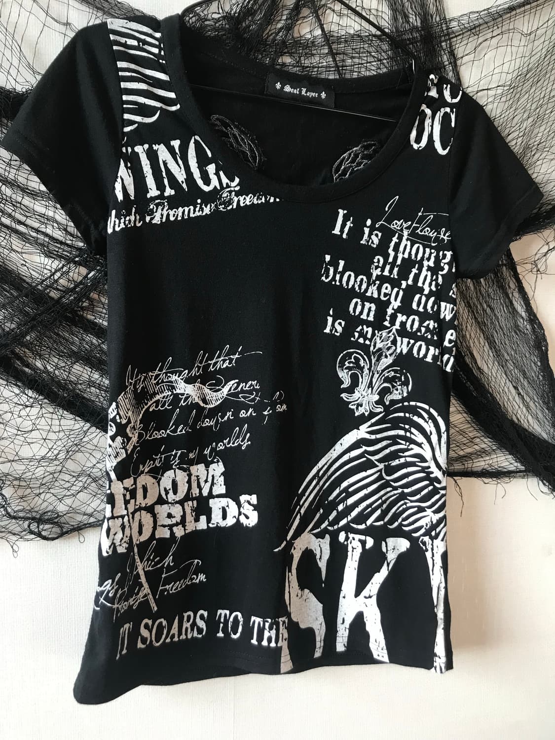 00s punk wing detailed halfsleeve 상품이미지6