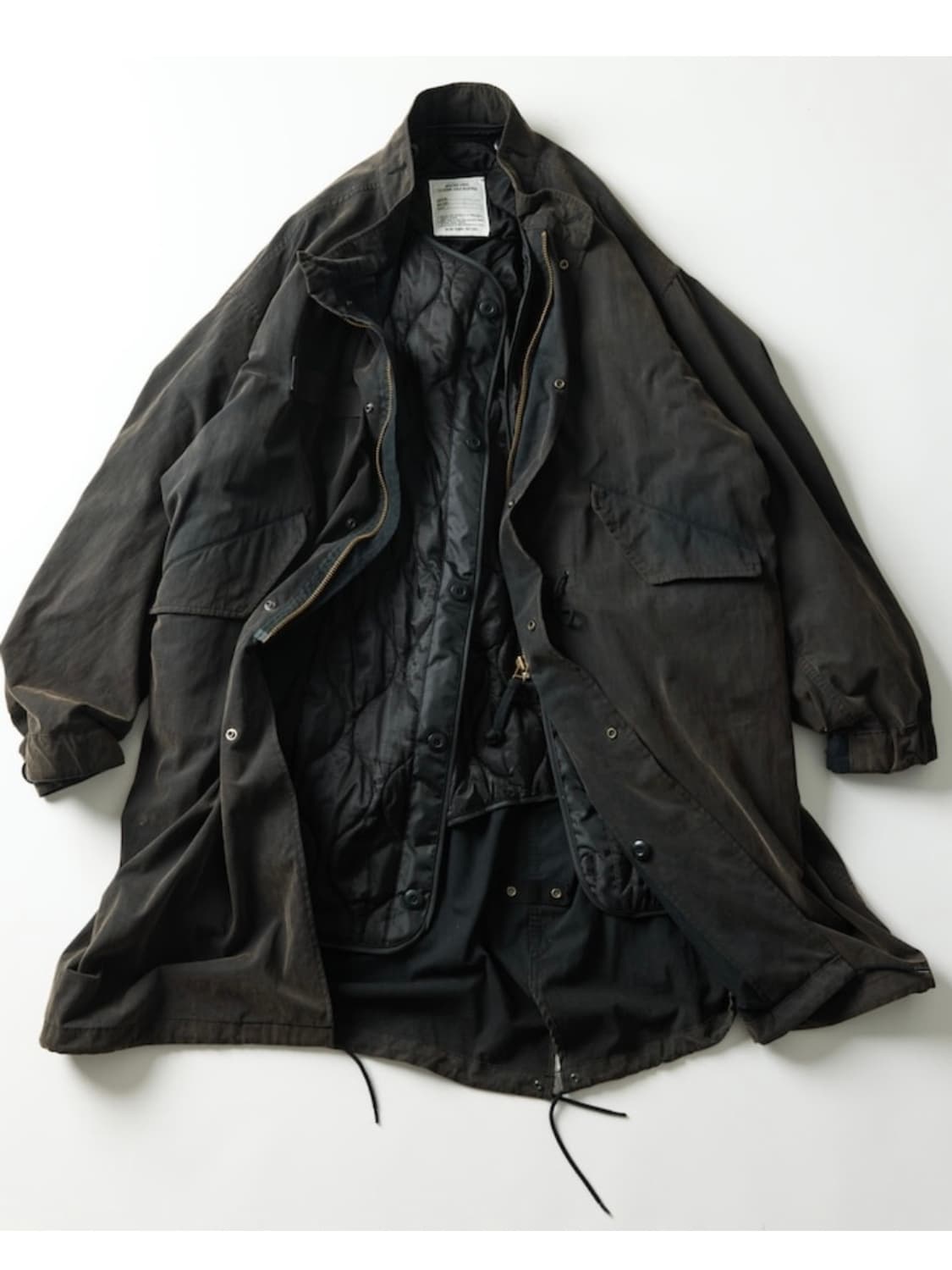 프릭스스토어 m65 피쉬테일 야상 캐파카 가공버전 상품이미지2