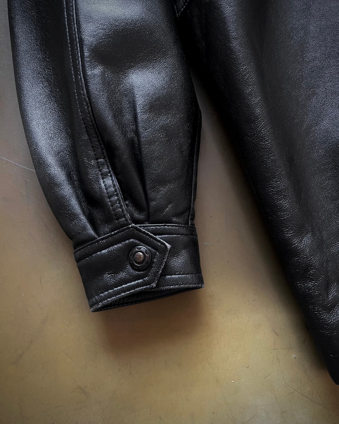 90s Vintage Fur Hood Real Leather Coat 상품이미지8