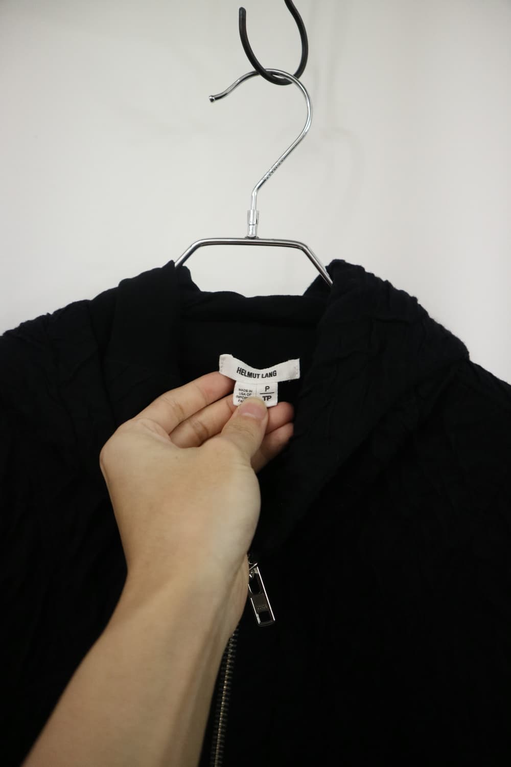 Helmut Lang crinkle zip hoodie 상품이미지2