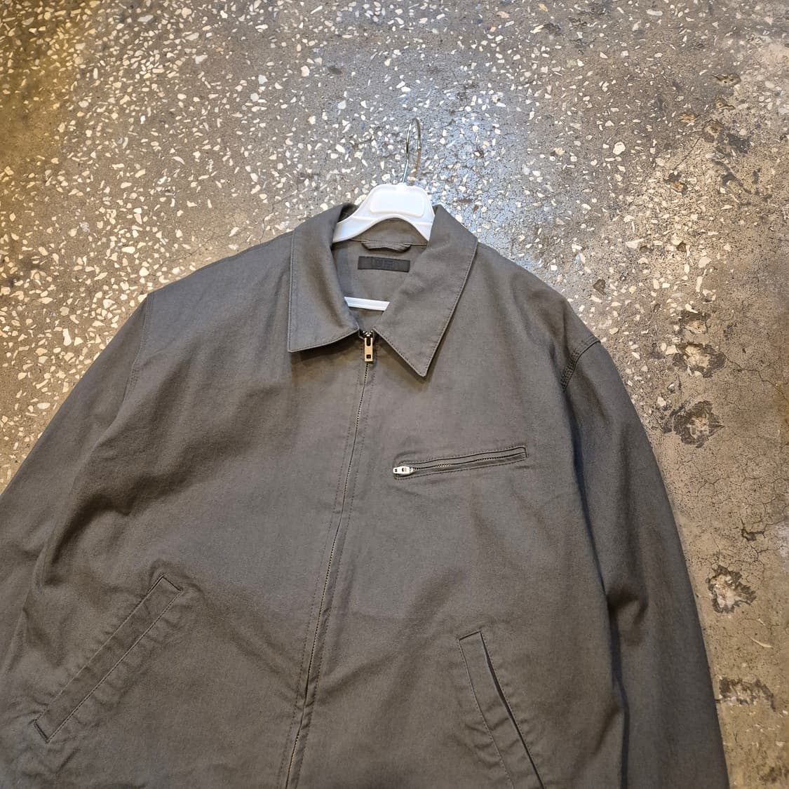 XL(착샷잇음) 유니클로 차콜 면 집업블루종 상품이미지8