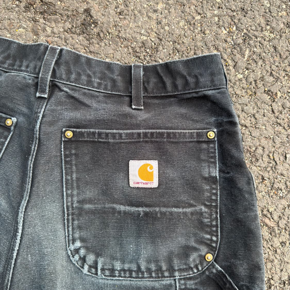 USA 칼하트 B01 BLK 더블니 카펜터 팬츠 상품이미지8