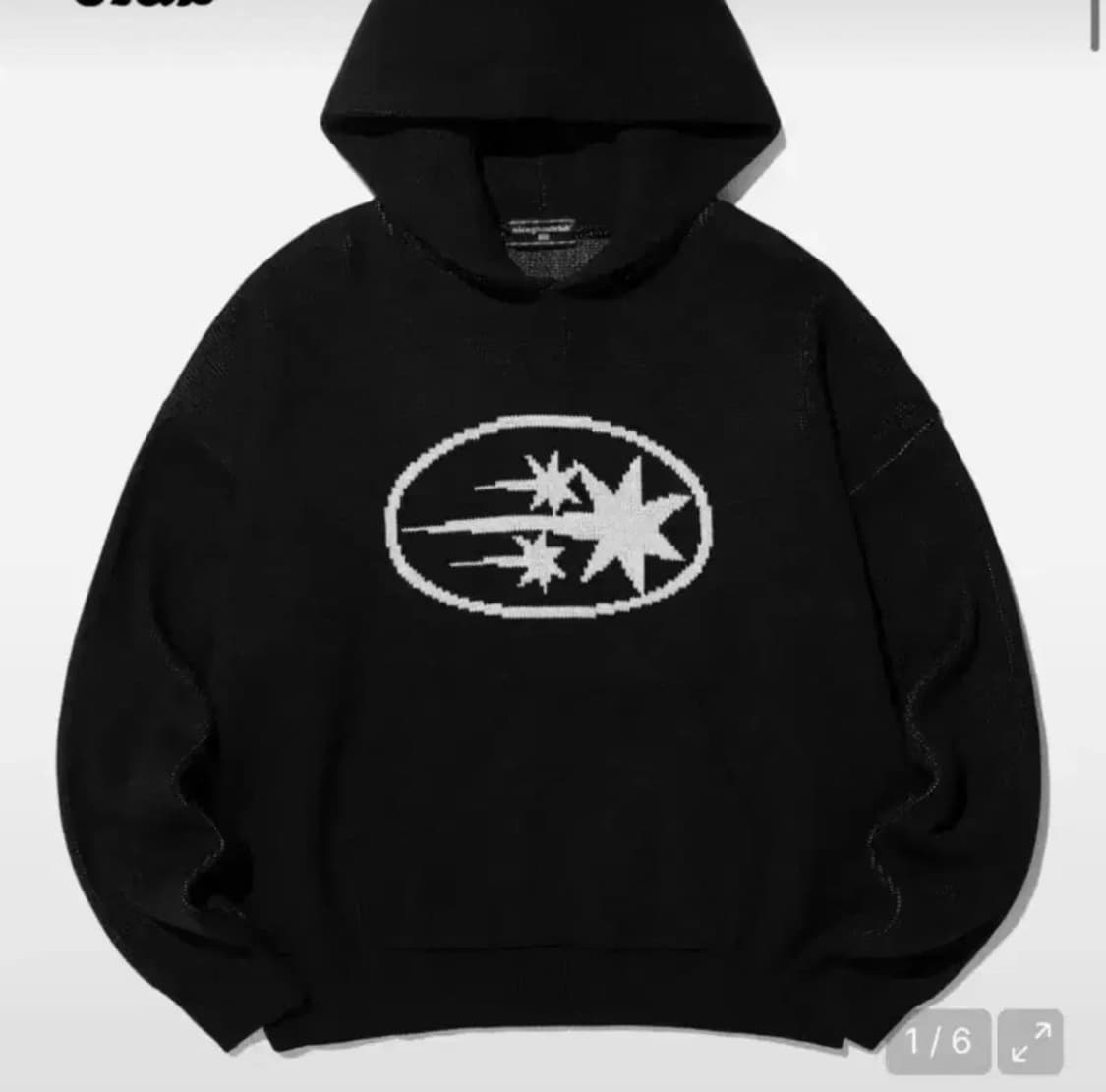 나이스고스트클럽 빅 로고 니트후드 L 상품이미지1