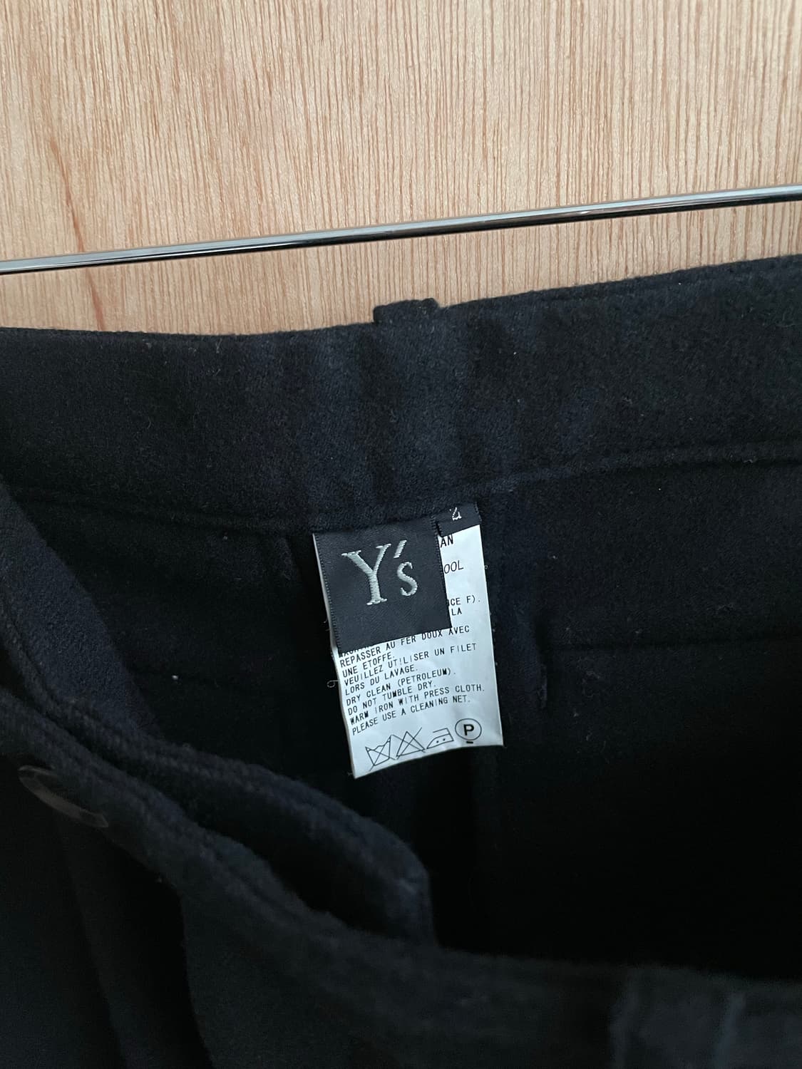 요지야마모토 y’s 밑단 버튼 팬츠 상품이미지8