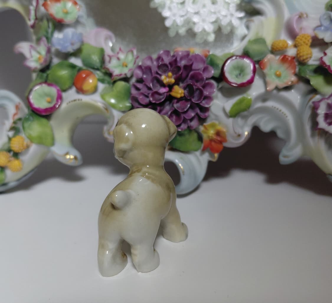 Vintage)59s Wade Whimsies의 Bengo강아지 도자기 상품이미지2