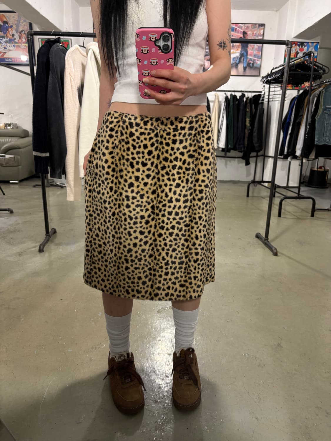일제 빈티지 레오파드 치마 상품이미지1