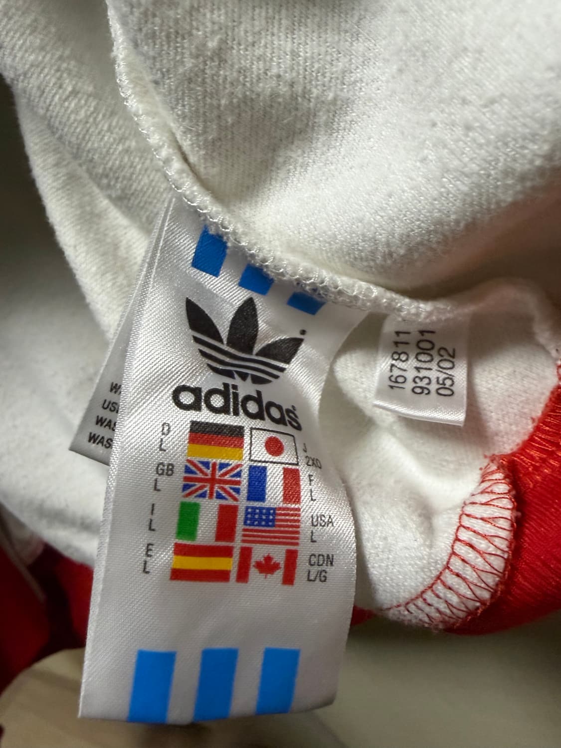 대장급 아디다스 일본 일장기 흰빨 져지 상품이미지6