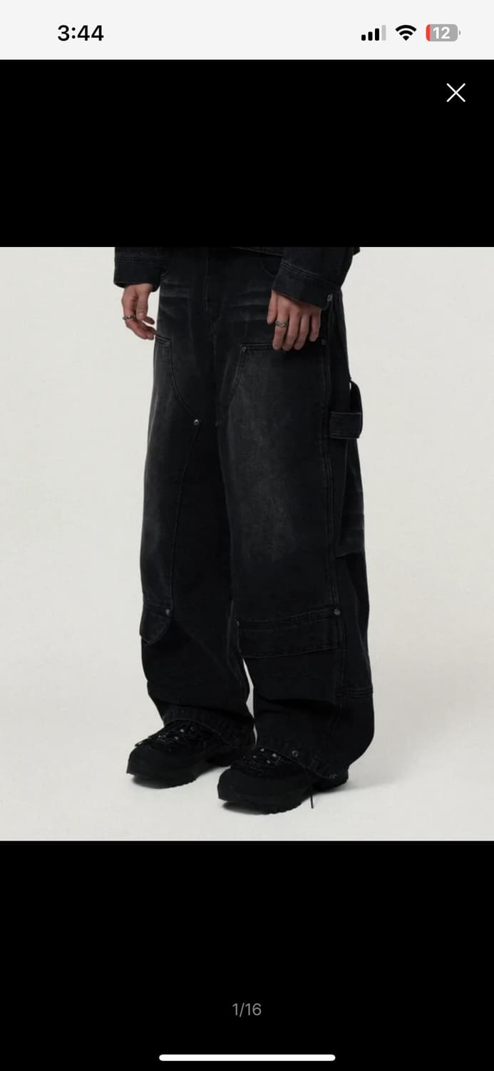 (새상품) IDWS 카펜더 데님팬츠 블랙  상품이미지1